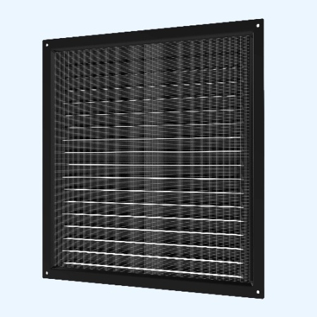 3030МЭ Black (черный) ERA Решетка вентиляционная МЭ сетка 300х300 окраш.сталь